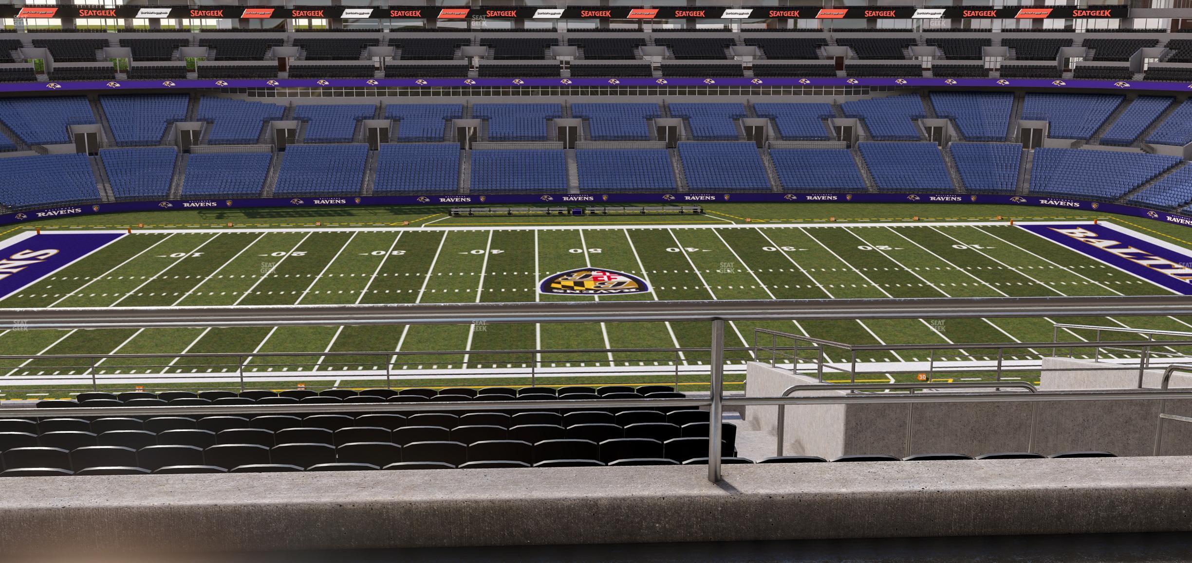 Seating view for M&T Bank Stadium Section Suite 319