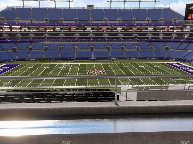 Seating view for M&T Bank Stadium Section Suite 319