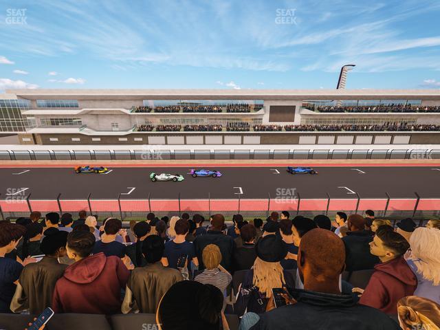 Seating view for Circuit of The Americas Section Main Grandstand Club Level 206