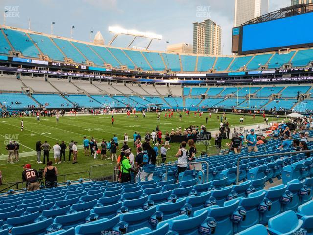 Seating view for Bank of America Stadium Section 136