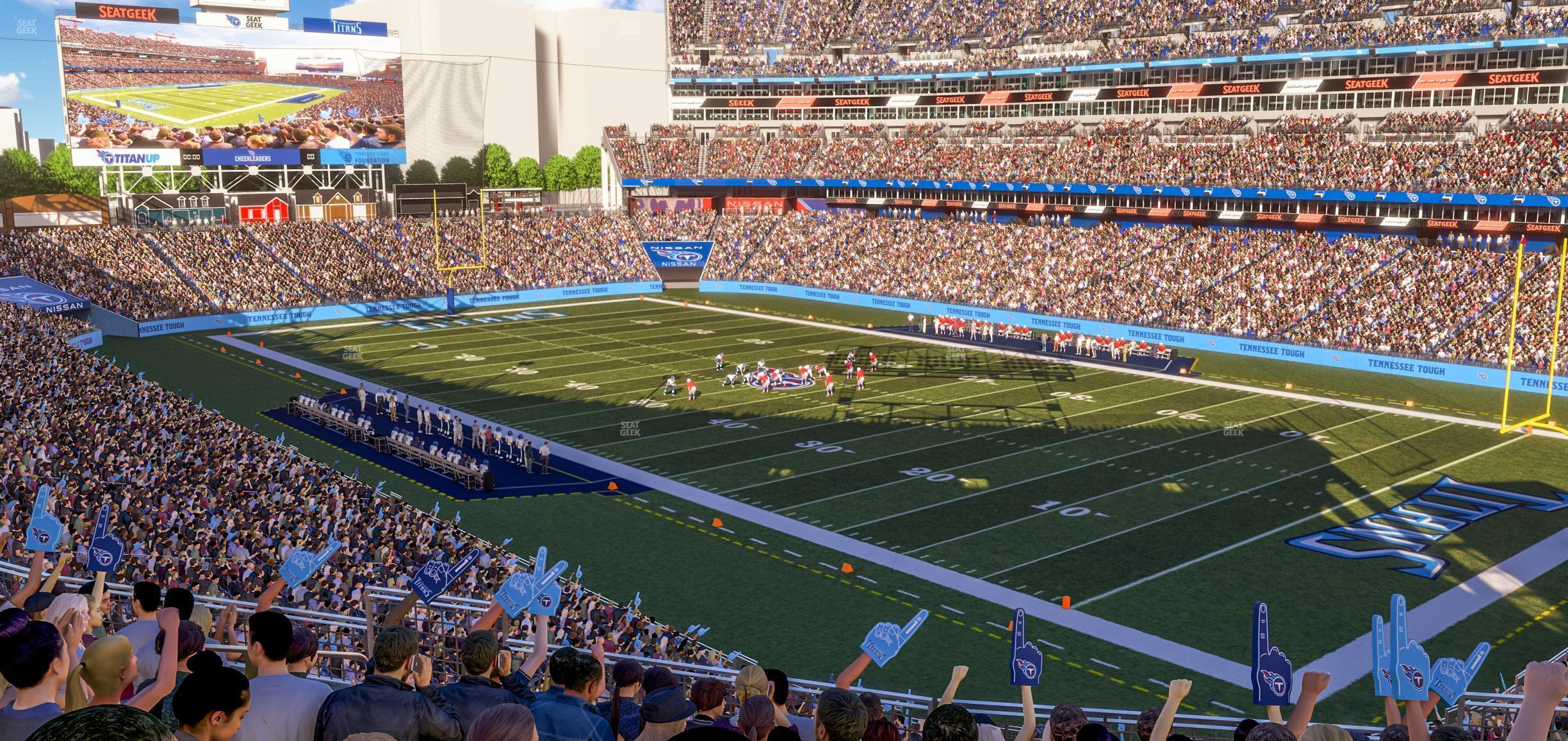 Seating view for Nissan Stadium Section 228