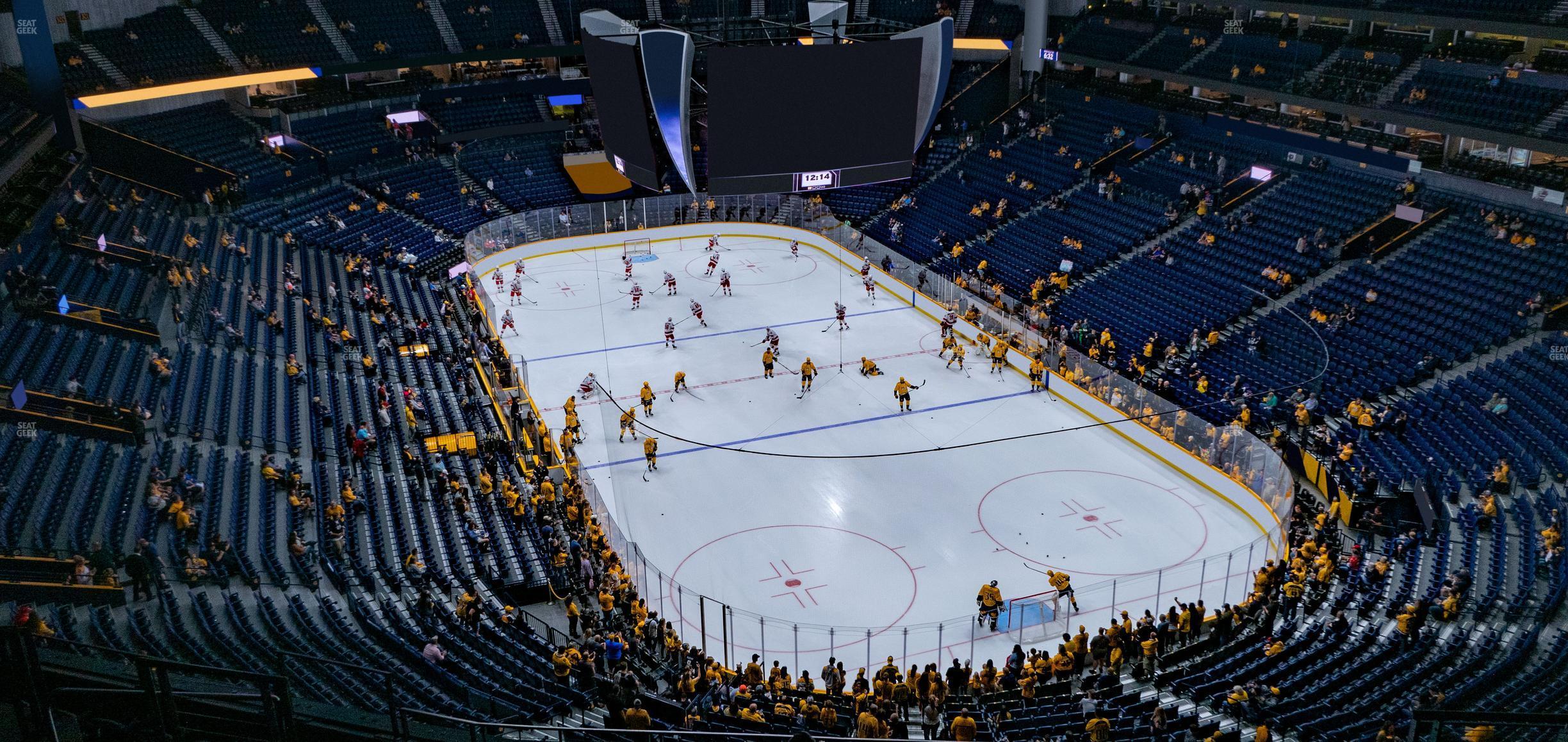 Seating view for Bridgestone Arena Section 332