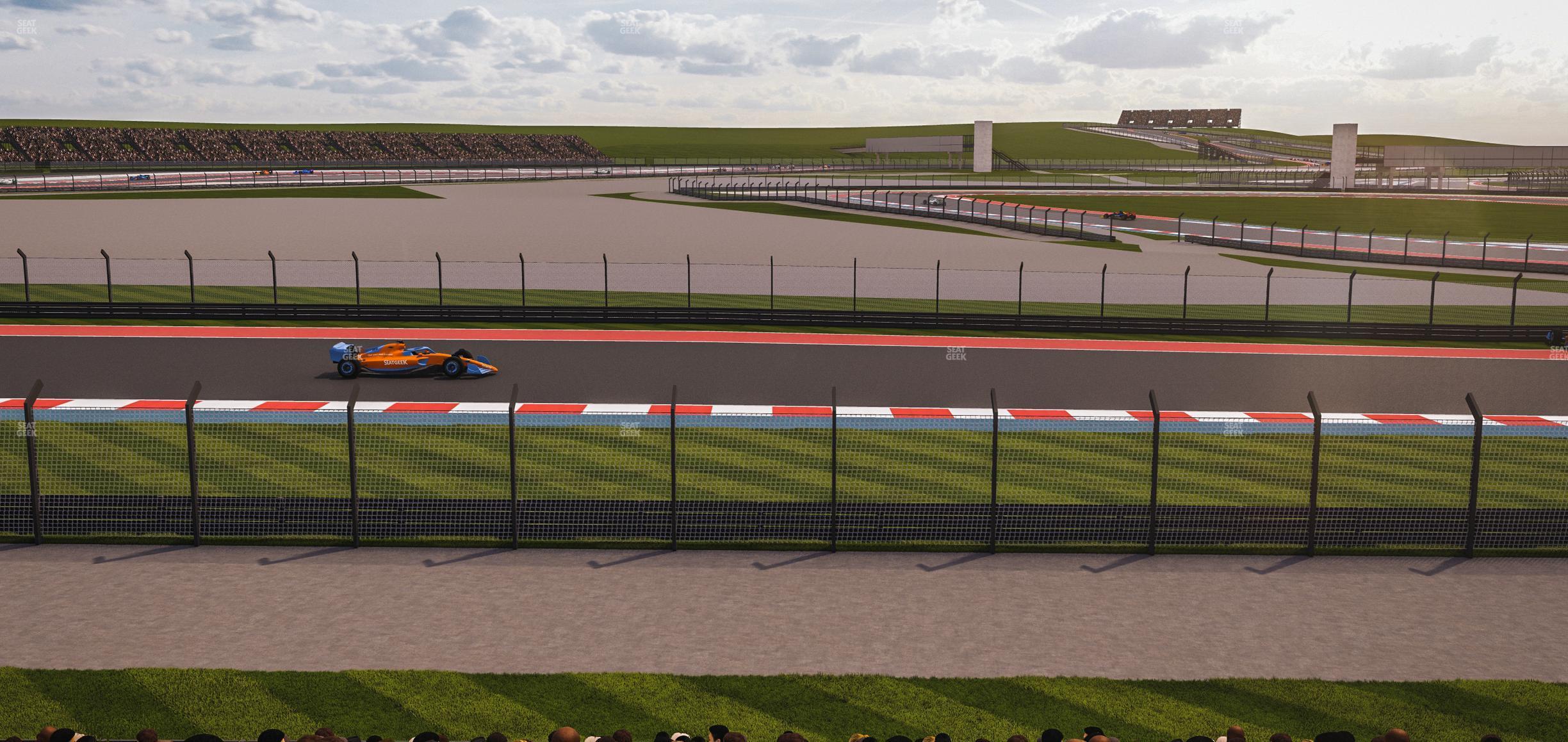 Seating view for Circuit of The Americas Section Turn 12 Bleachers 3