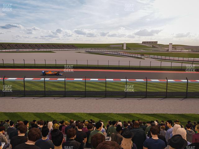 Seating view for Circuit of The Americas Section Turn 12 Bleachers 3