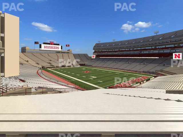 Seating view for Memorial Stadium Nebraska Section 20