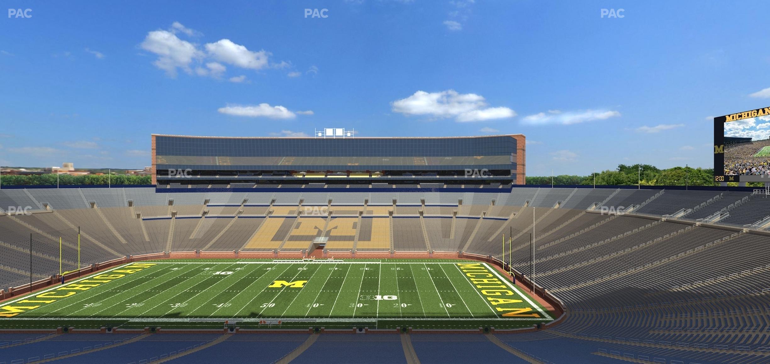 Seating view for Michigan Stadium Section West Side Chair Back 21