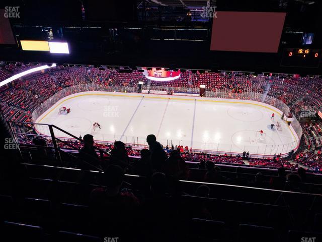 Seating view for Scotiabank Saddledome Section Press Level 4