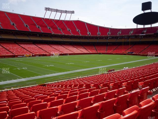 Seating view for GEHA Field at Arrowhead Stadium Section 123