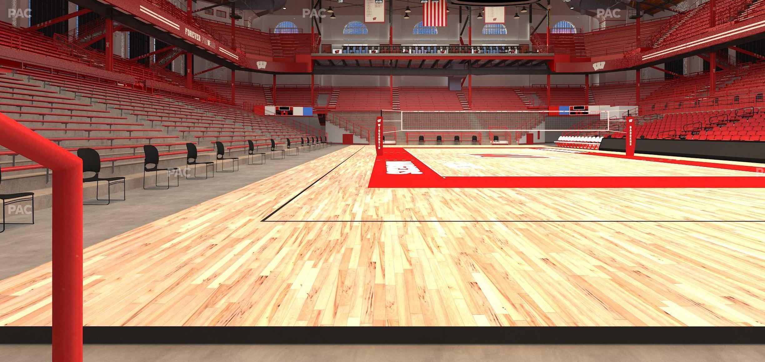 Seating view for Wisconsin Field House Section Wc M