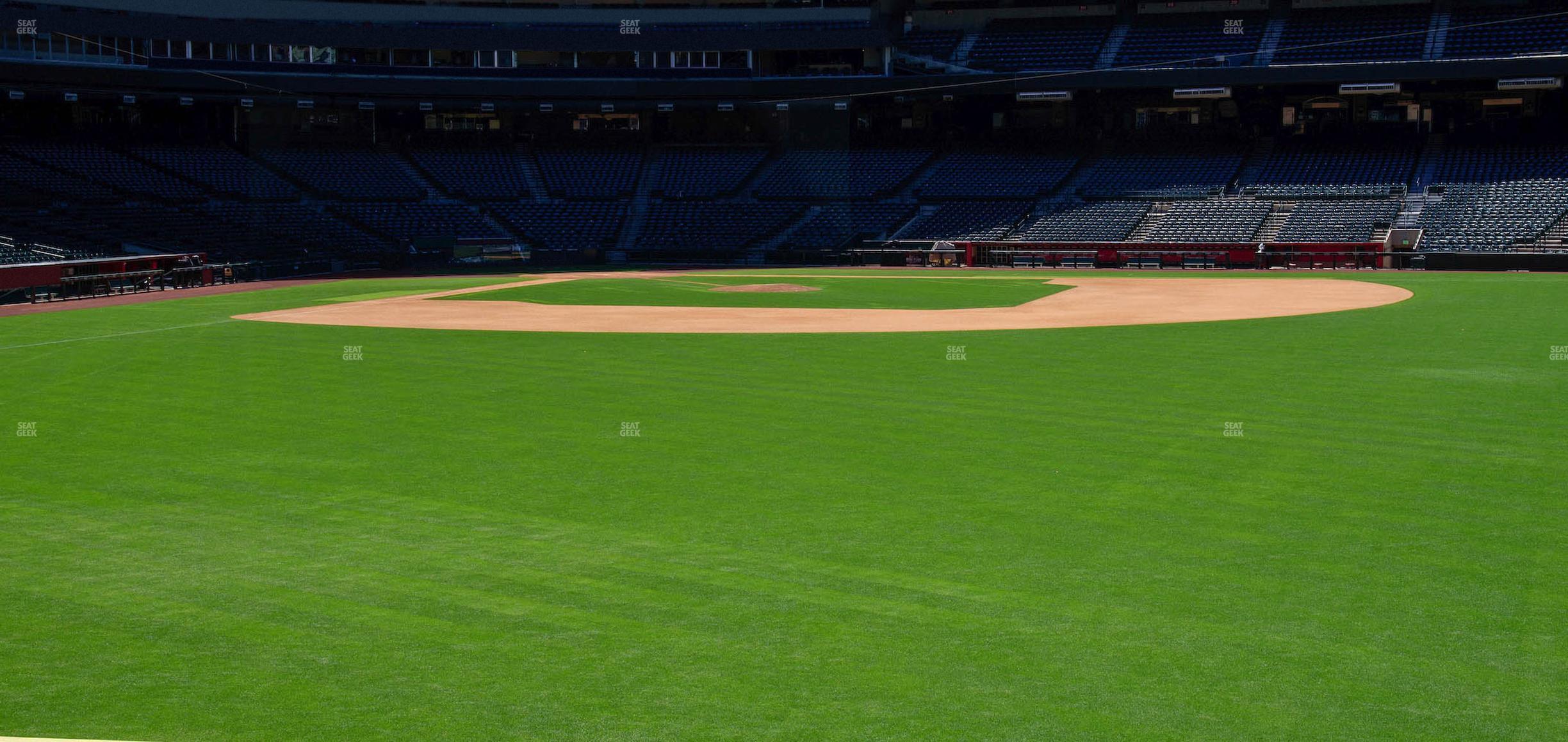 Seating view for Chase Field Section 102