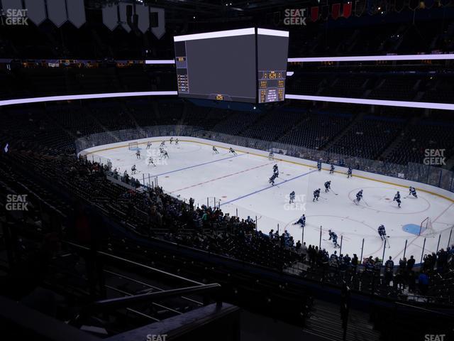 Seating view for Amalie Arena Section Club 18