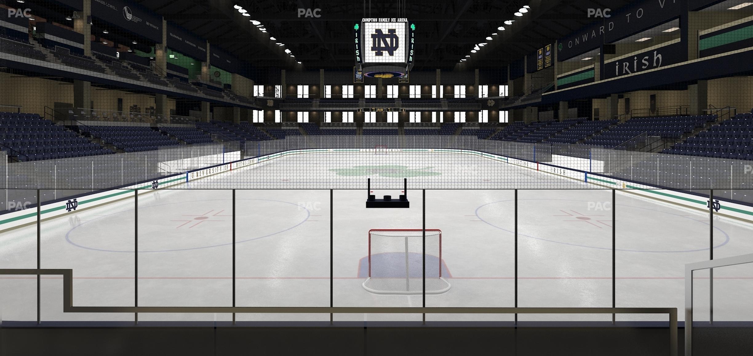 Seating view for Compton Family Ice Arena Section 4