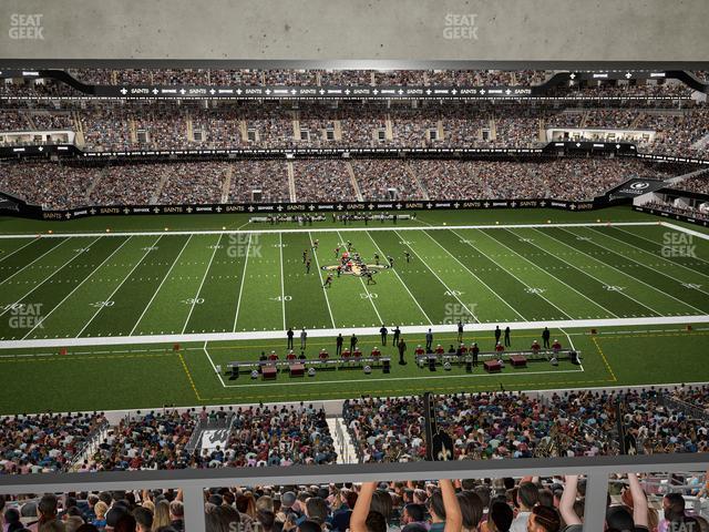 Seating view for Caesars Superdome Section Suite 326