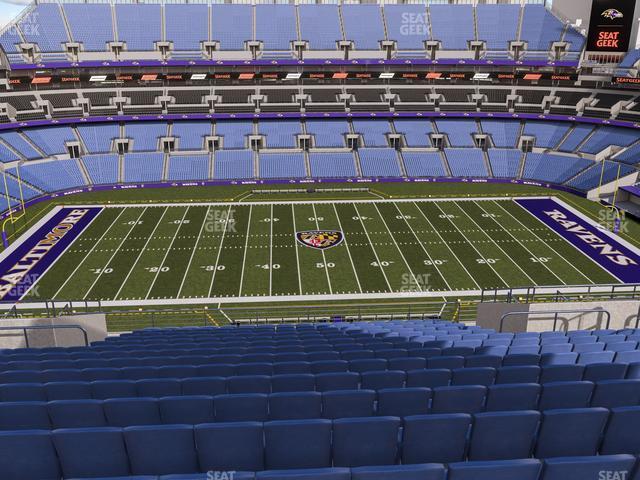 Seating view for M&T Bank Stadium Section 527