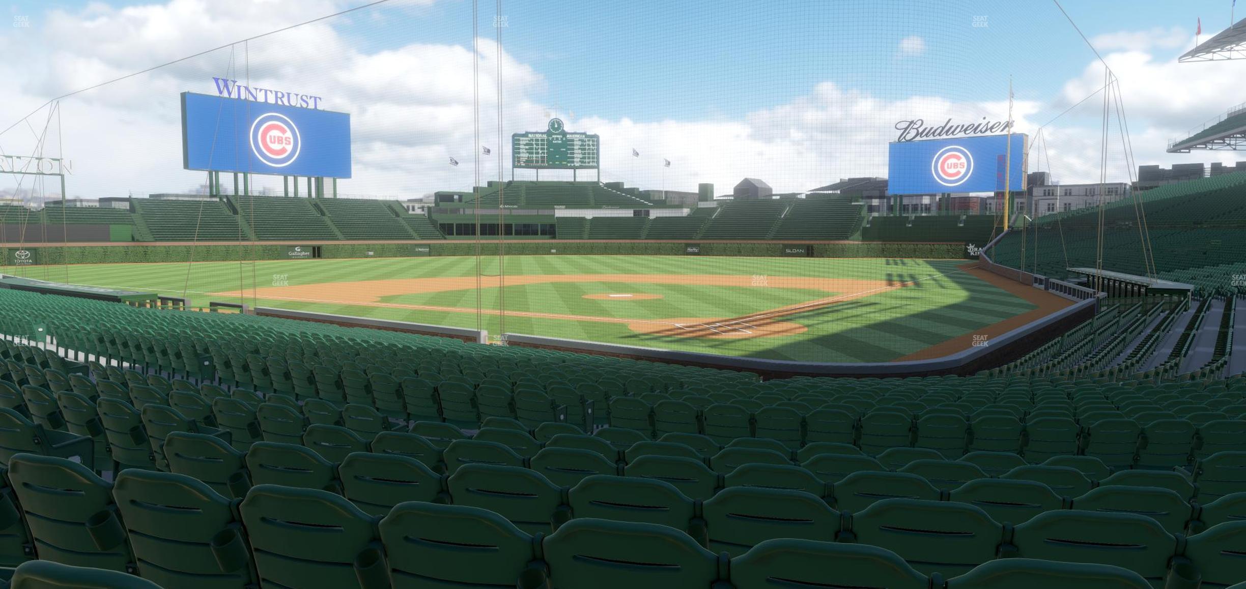 Seating view for Wrigley Field Section 116