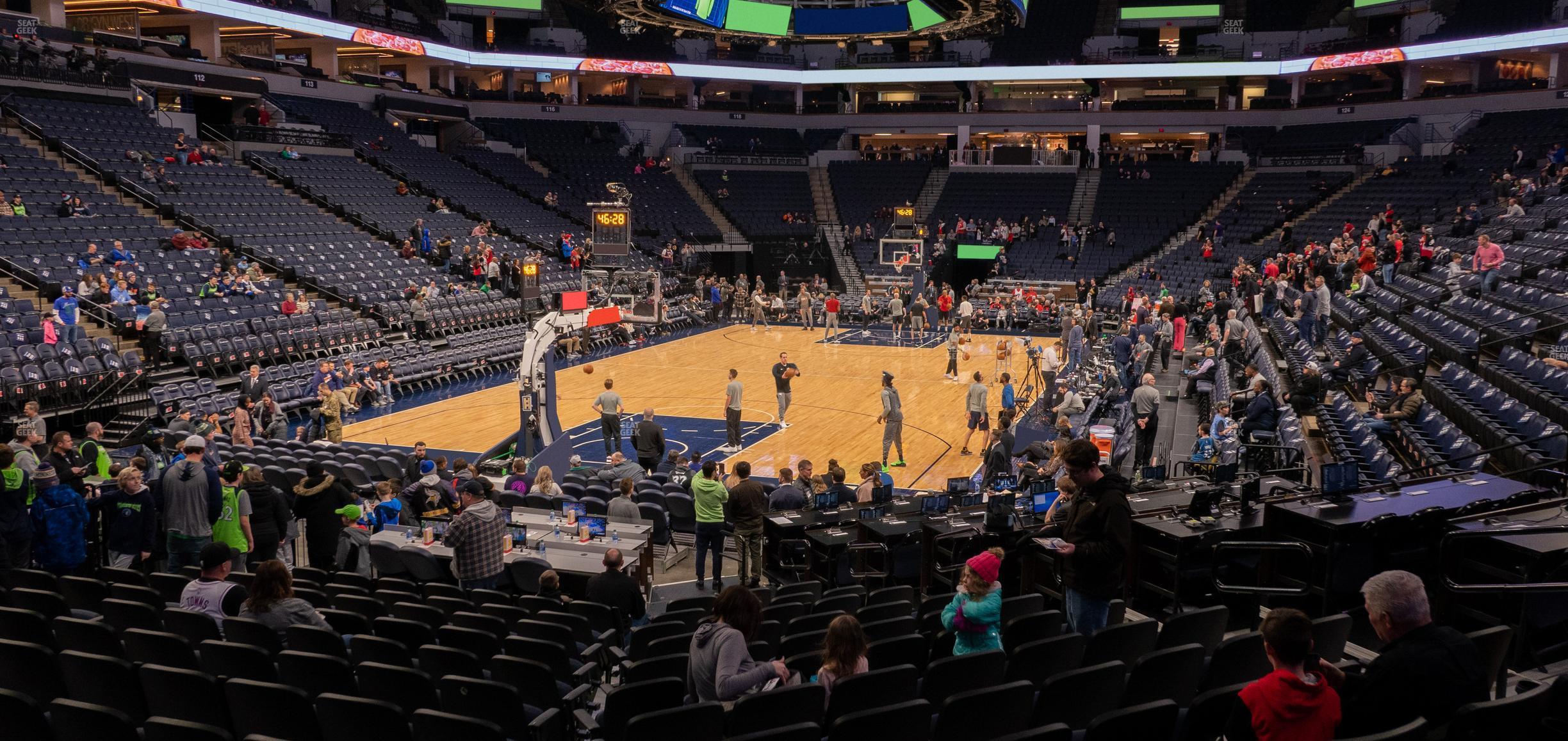 Seating view for Target Center Section 138