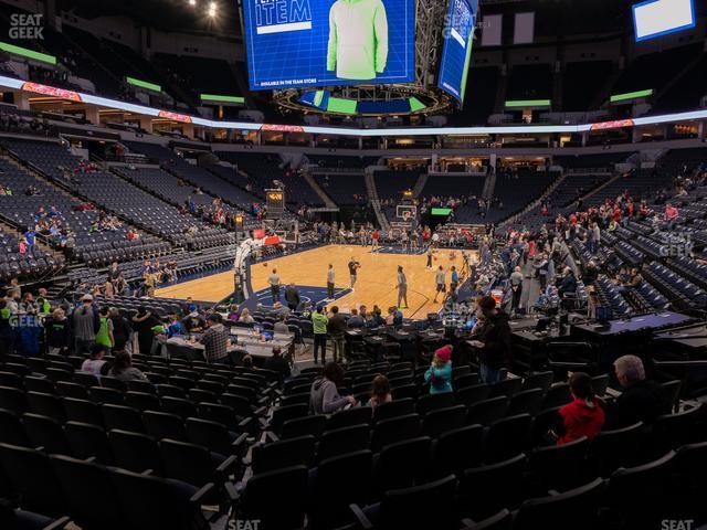 Seating view for Target Center Section 138