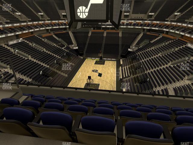 Seating view for Delta Center Section 121