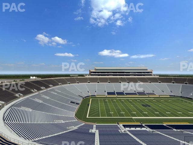 Seating view for Notre Dame Stadium Section Duncan Loge 833