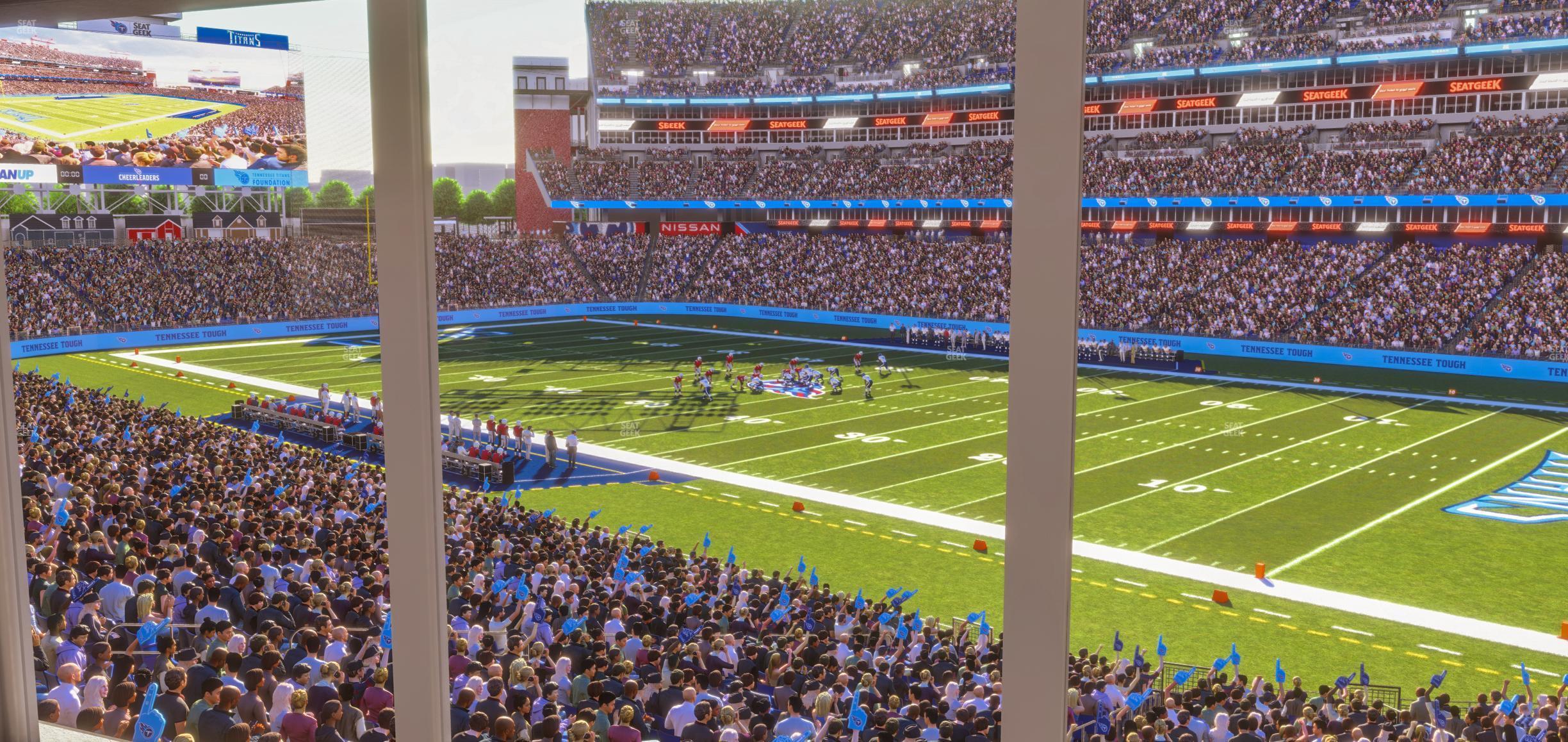 Seating view for Nissan Stadium Section Suite 1 E