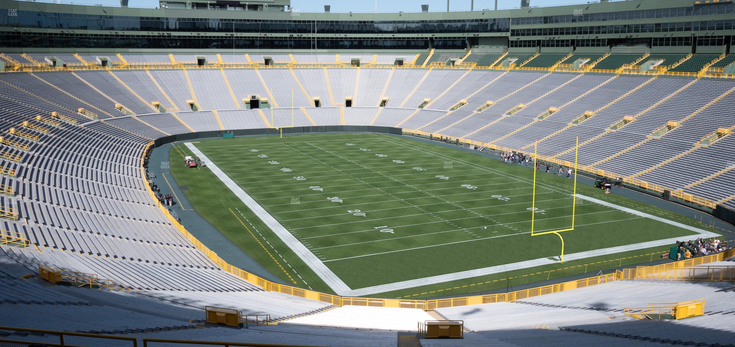 Seating view for Lambeau Field Section 340