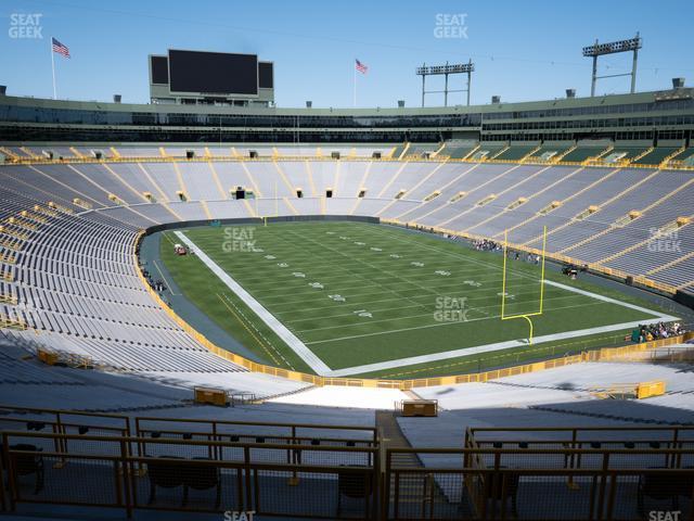 Seating view for Lambeau Field Section 340