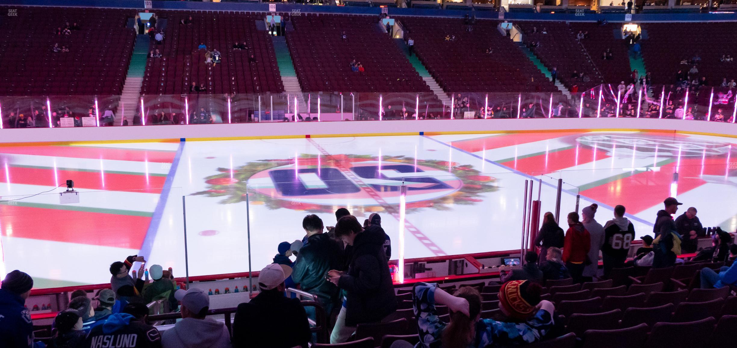 Seating view for Rogers Arena Section 118