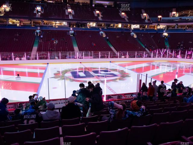 Seating view for Rogers Arena Section 118