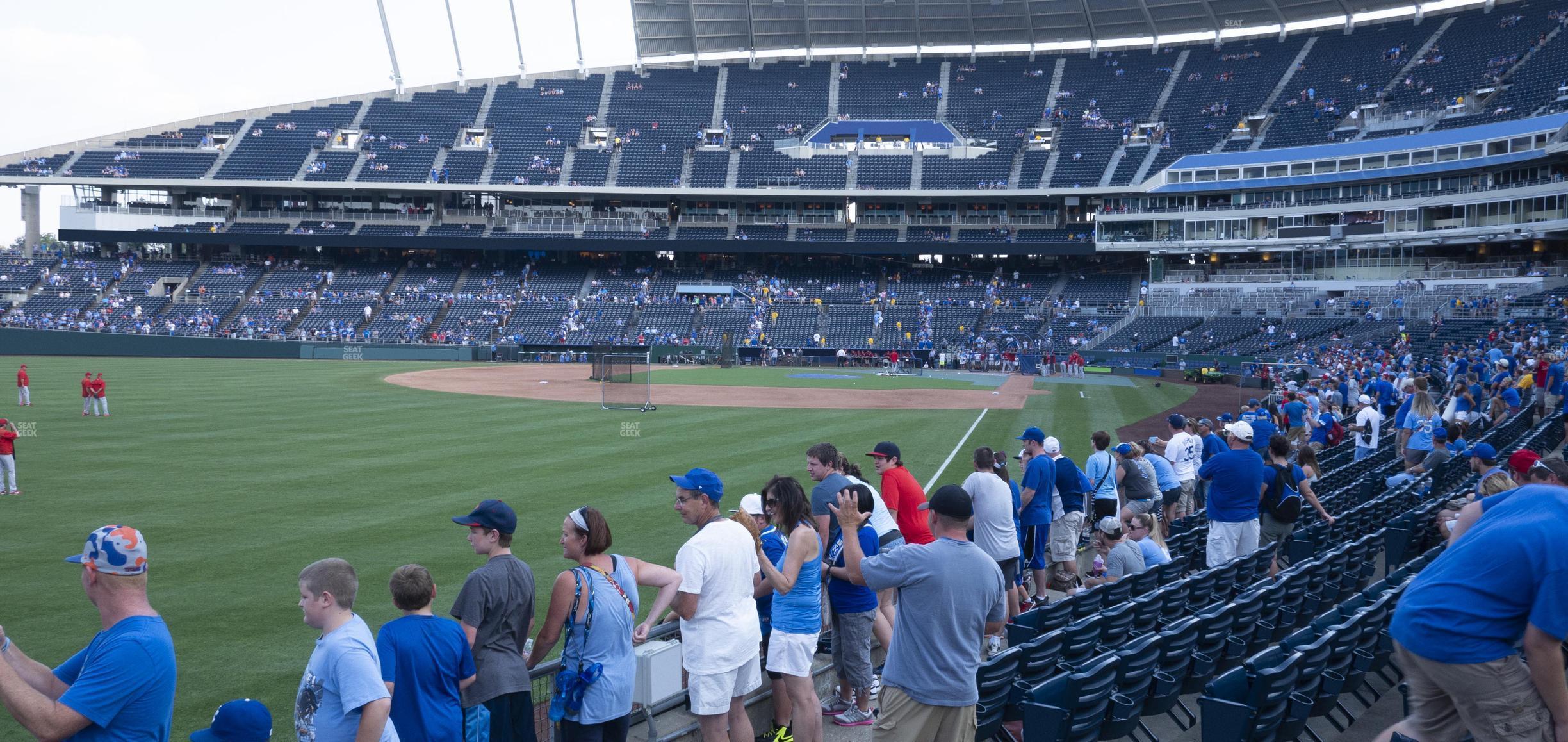 Seating view for Kauffman Stadium Section 108