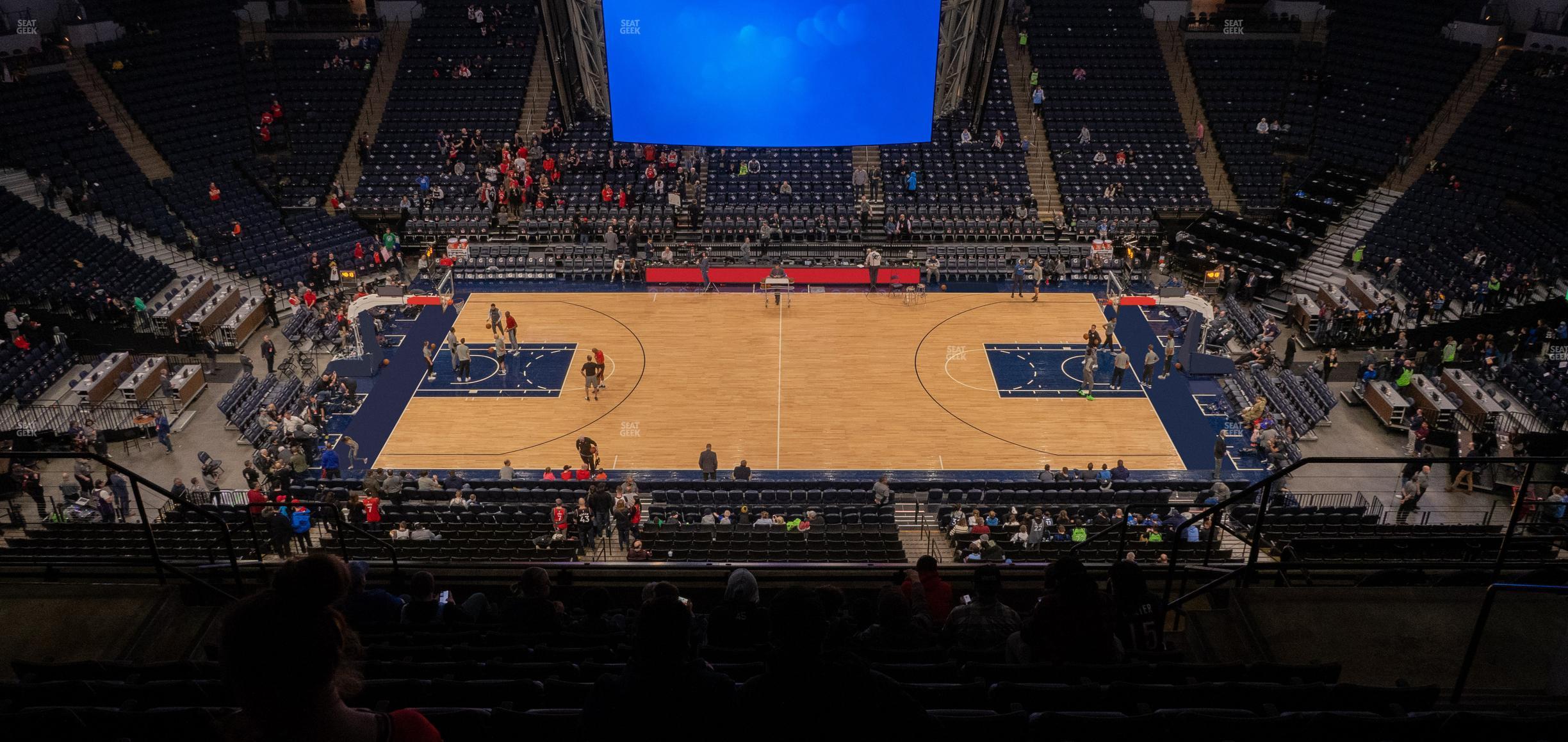 Seating view for Target Center Section 211