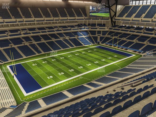 Seating view for Lucas Oil Stadium Section 645