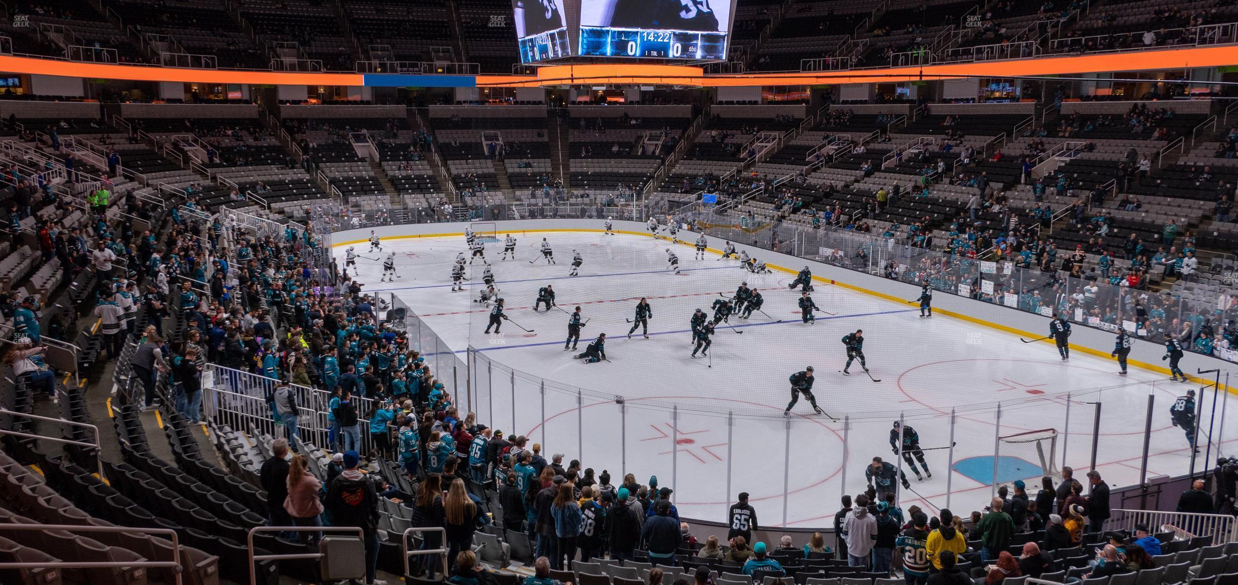 Seating view for SAP Center at San Jose Section 124