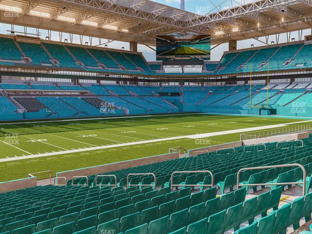 Seating view for Hard Rock Stadium Section 122