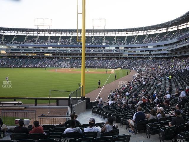 Seating view for Guaranteed Rate Field Section 156