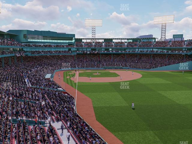 Seating view for Fenway Park Section Right Field Roof Deck Table 115