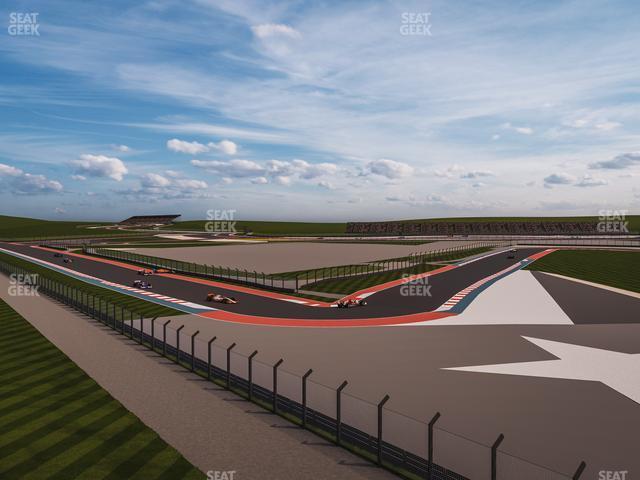 Seating view for Circuit of The Americas Section Club Si