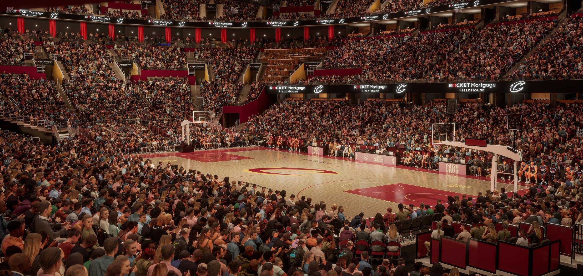 Seating view for Rocket Mortgage FieldHouse Section Founders Suite 14