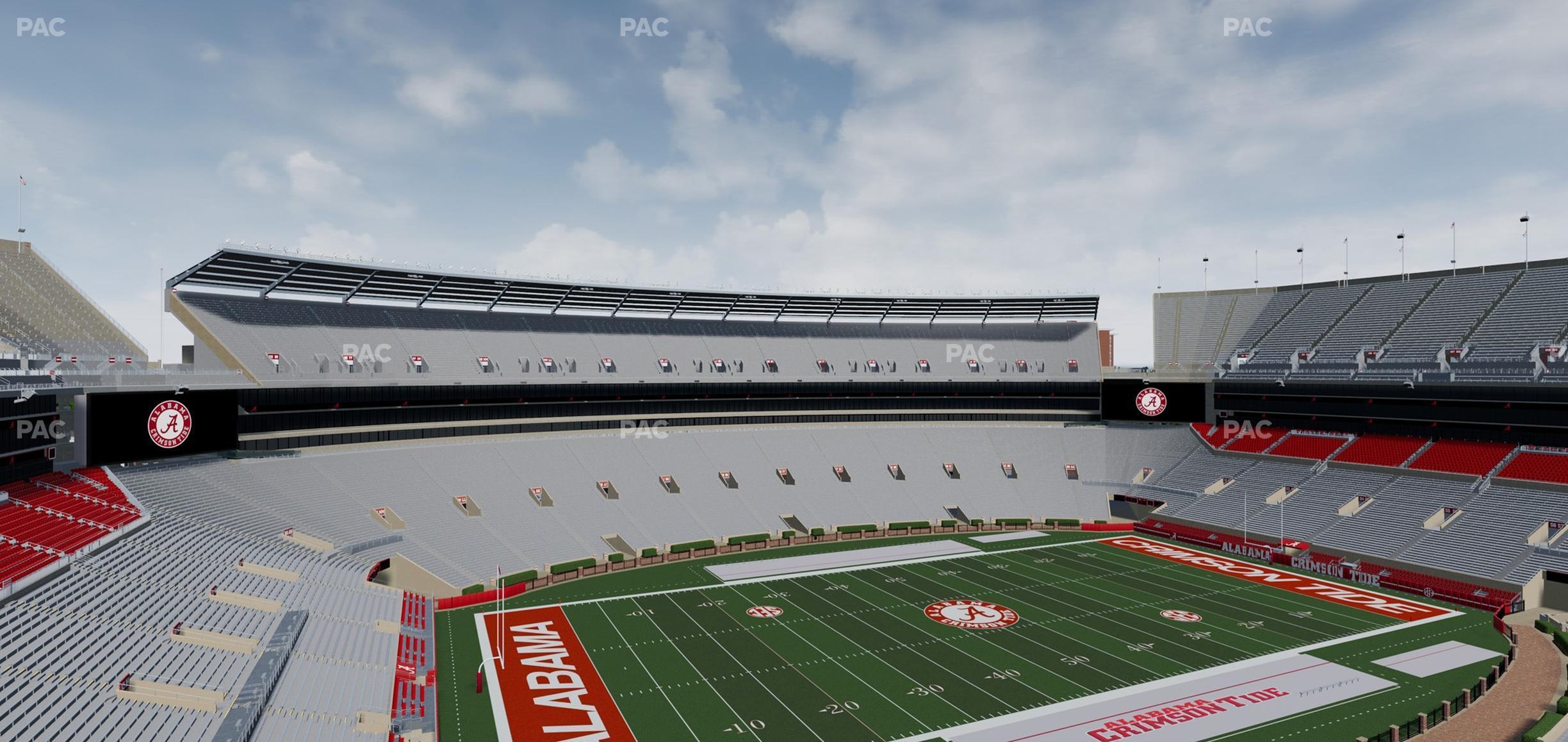 Seating view for Bryant Denny Stadium Section U 3 O