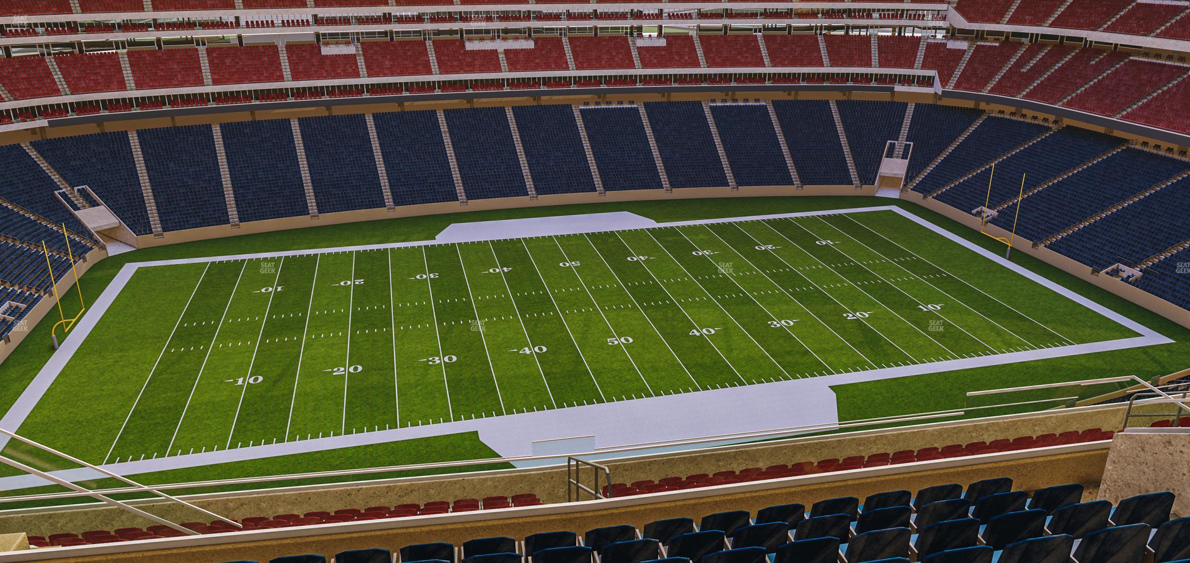 Seating view for NRG Stadium Section 610