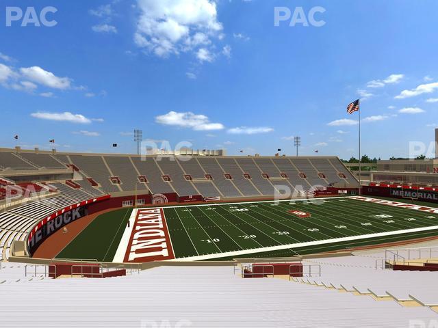 Seating view for Memorial Stadium - Indiana Section 10