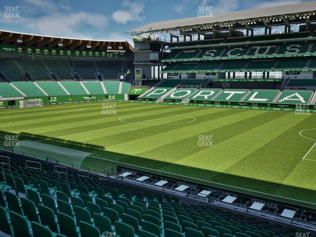 Seating view for Providence Park Section 121