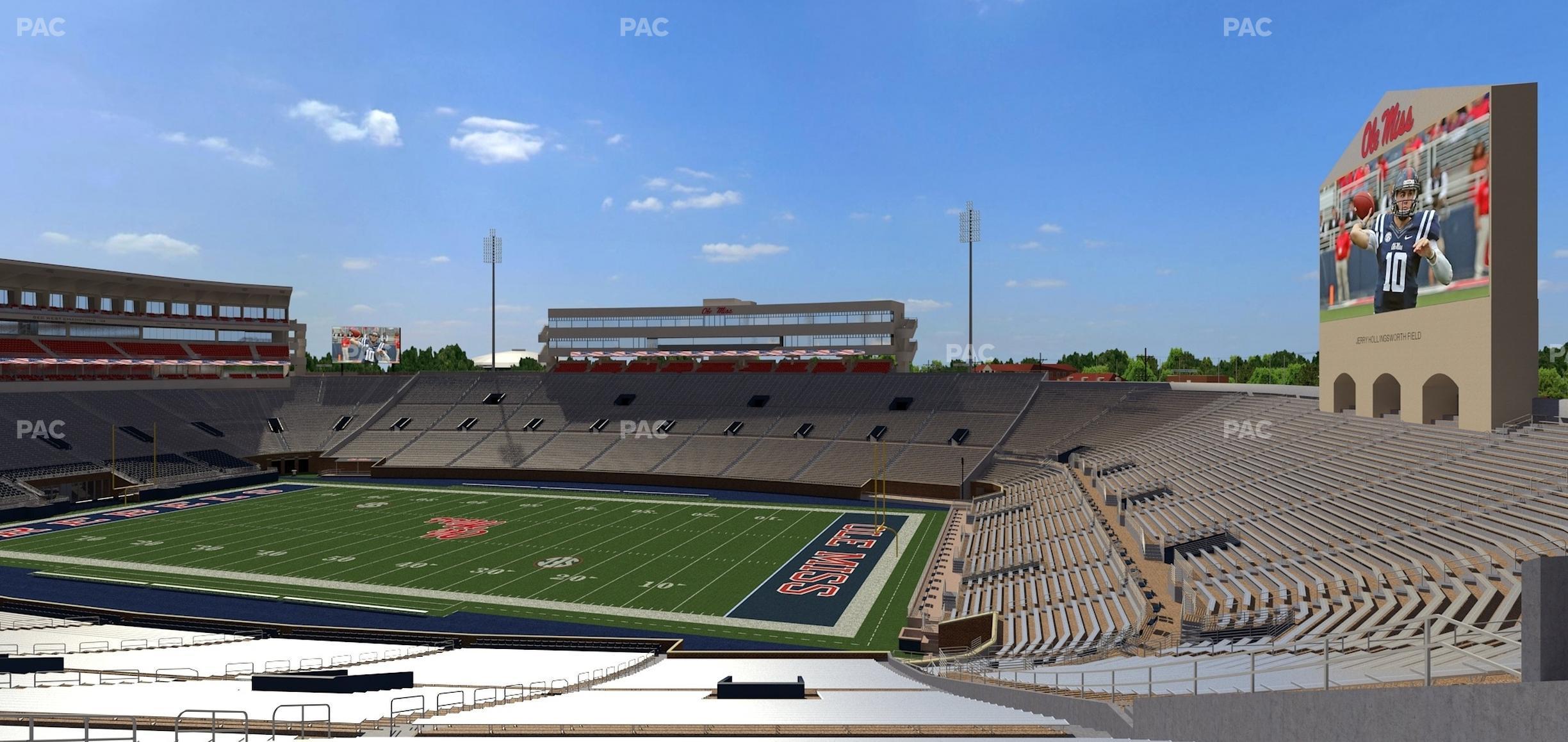 Seating view for Vaught Hemingway Stadium Section K