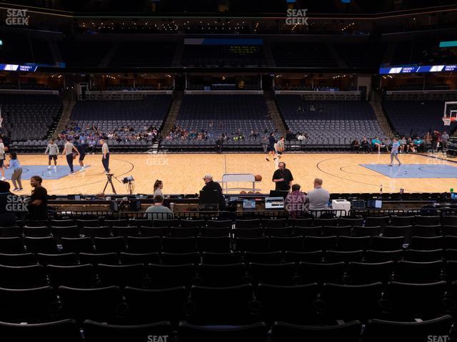 Seating view for FedExForum Section 105