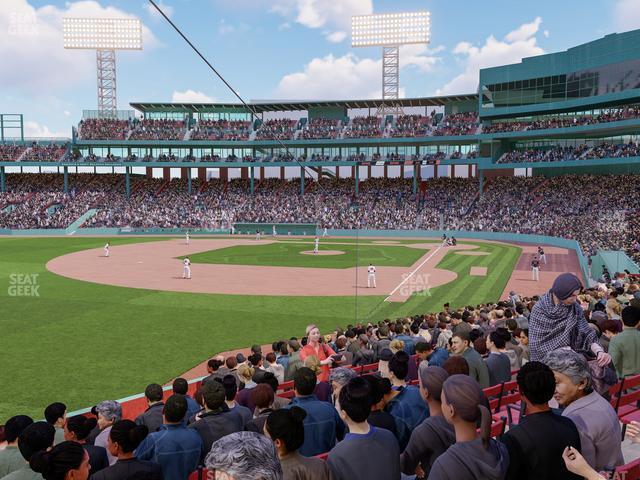 Seating view for Fenway Park Section Loge Box 163