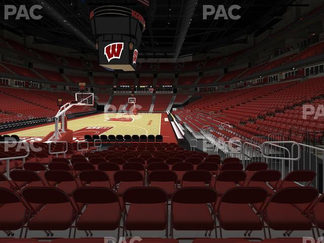 Seating view for Kohl Center Section 128