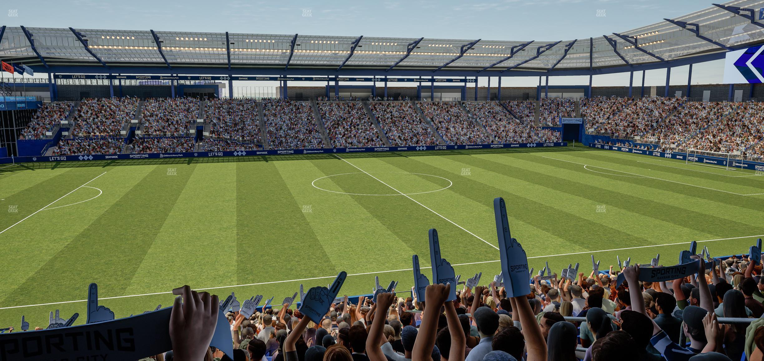 Seating view for Children's Mercy Park Section 105