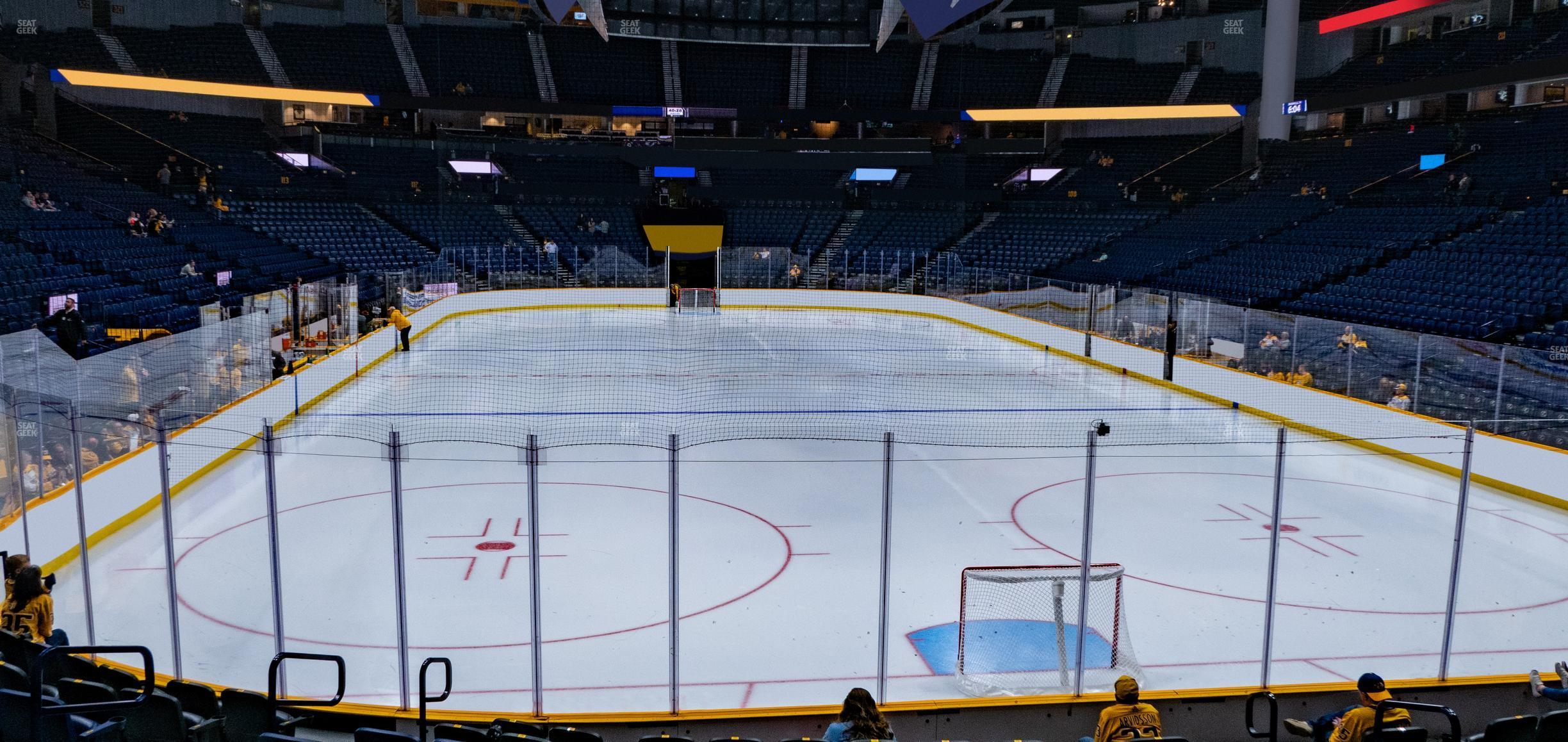 Seating view for Bridgestone Arena Section 120