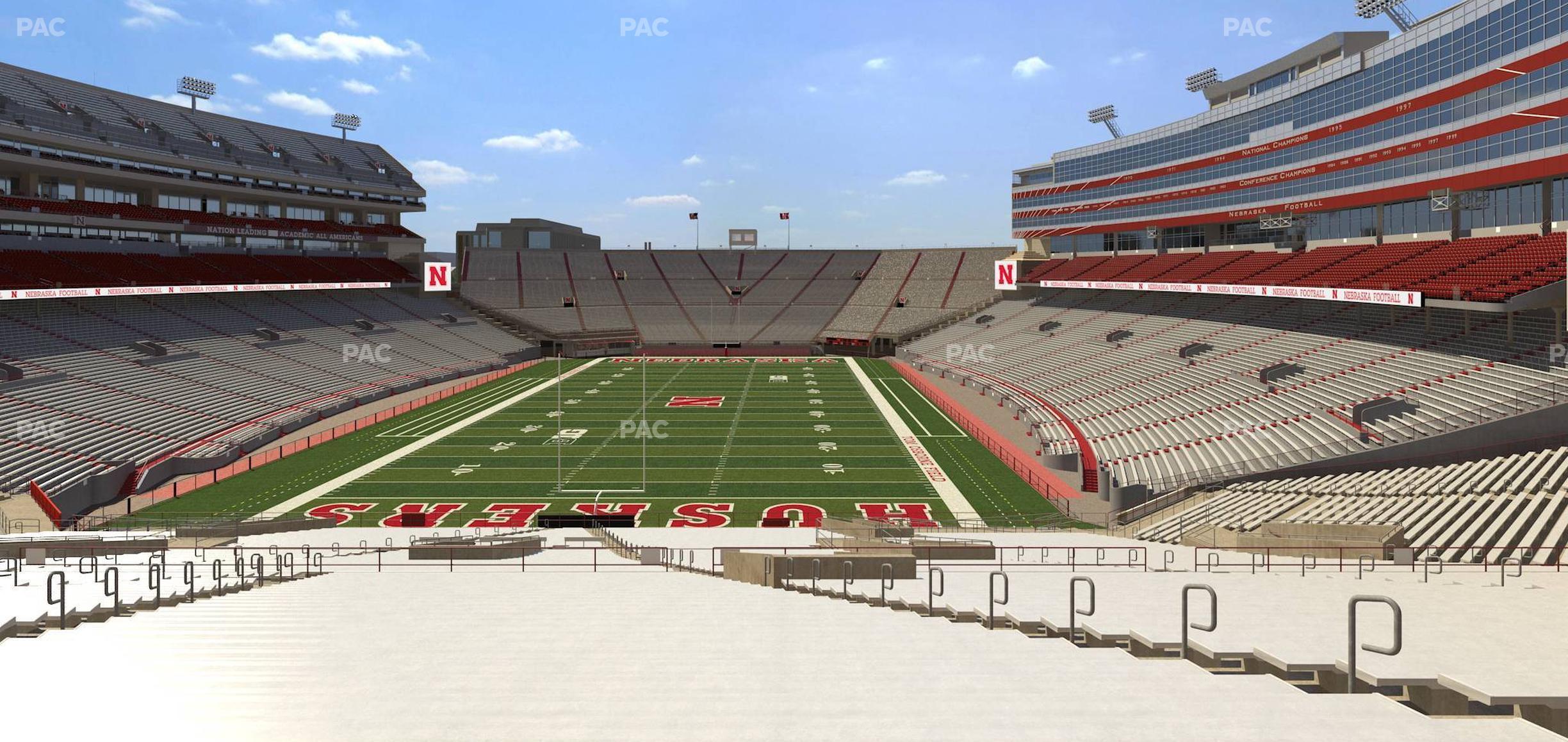 Seating view for Memorial Stadium Nebraska Section 36 A