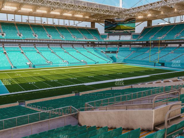 Seating view for Hard Rock Stadium Section 250