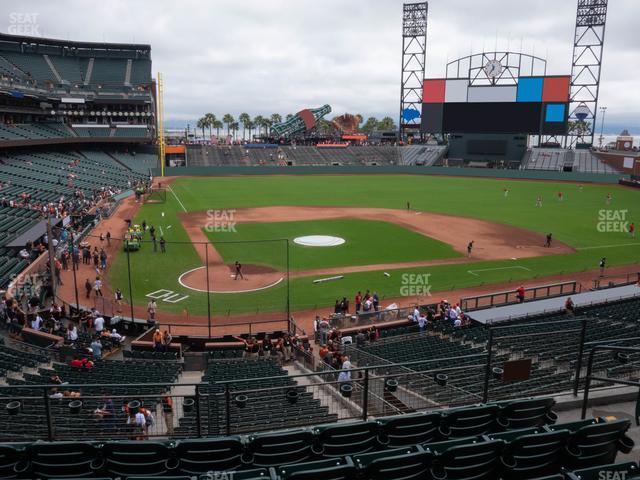 Seating view for Oracle Park Section Club Level 212